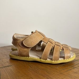 Toddler Livie & Luca Caramel Leather Sandals Size 9